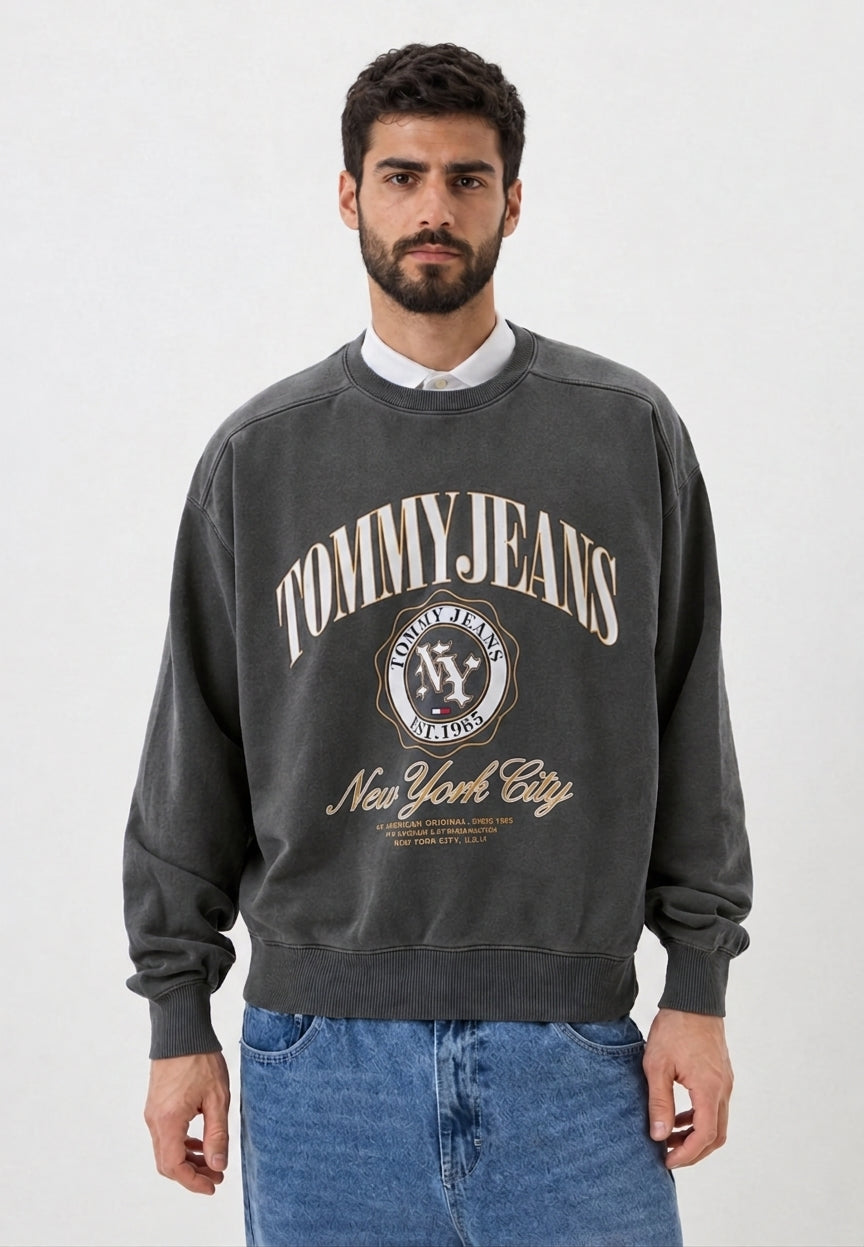 Crewneck Tommy J Charcoal Grey
