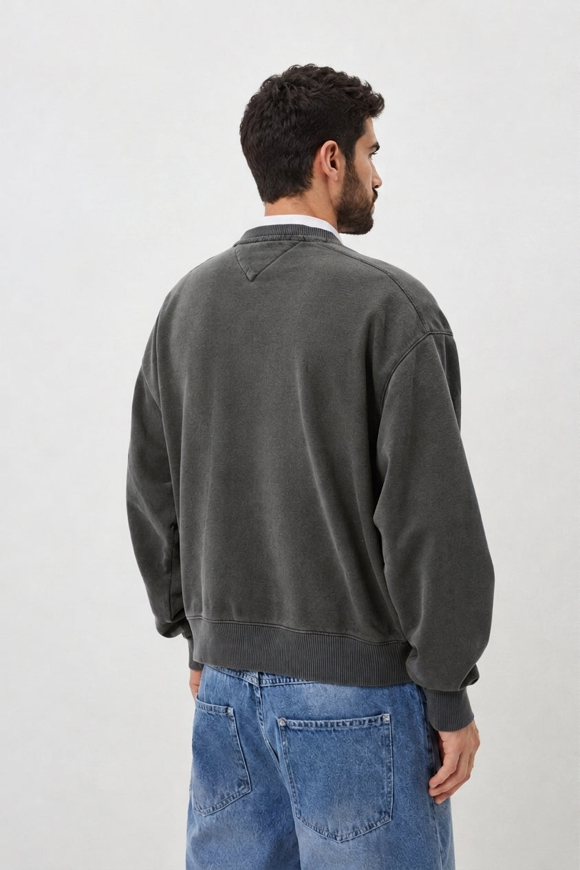 Crewneck Tommy J Charcoal Grey