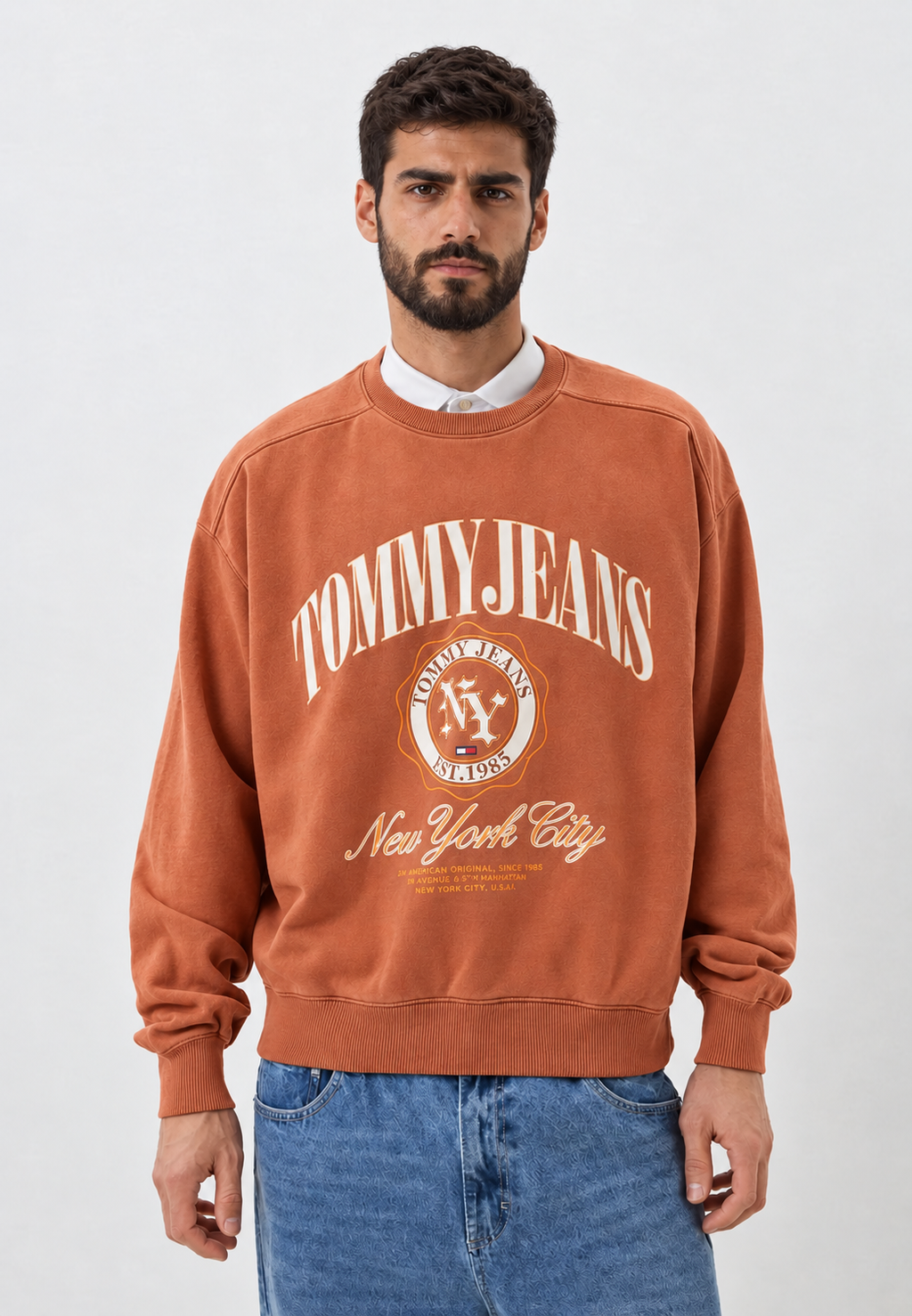 Crewneck Tommy J Burnt Orange
